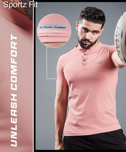 Pk Series 5779 Sportz Fit Airtex Mens Tshirts Exporter India