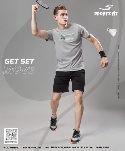 Pk Series Vol 5597 Sportz Fit Airtex Mens Tshirts Supplier India