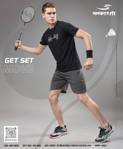 Pk Series Vol 5597 Sportz Fit Airtex Mens Tshirts Supplier India