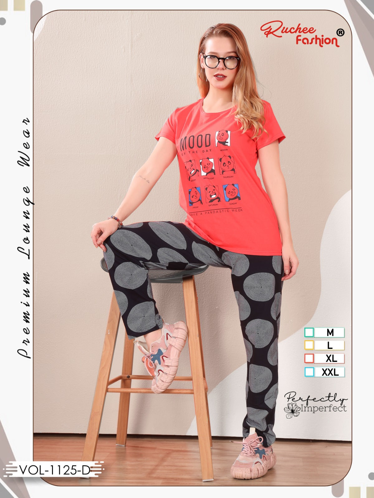 Plain-Print Vol 1125 Ruchee Fashion Sinker Pyjama Night Suits Supplier Gujarat