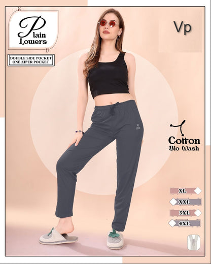 Plain 0409 Vp Cotton Biowashed Women Night Lower Wholesaler Gujarat