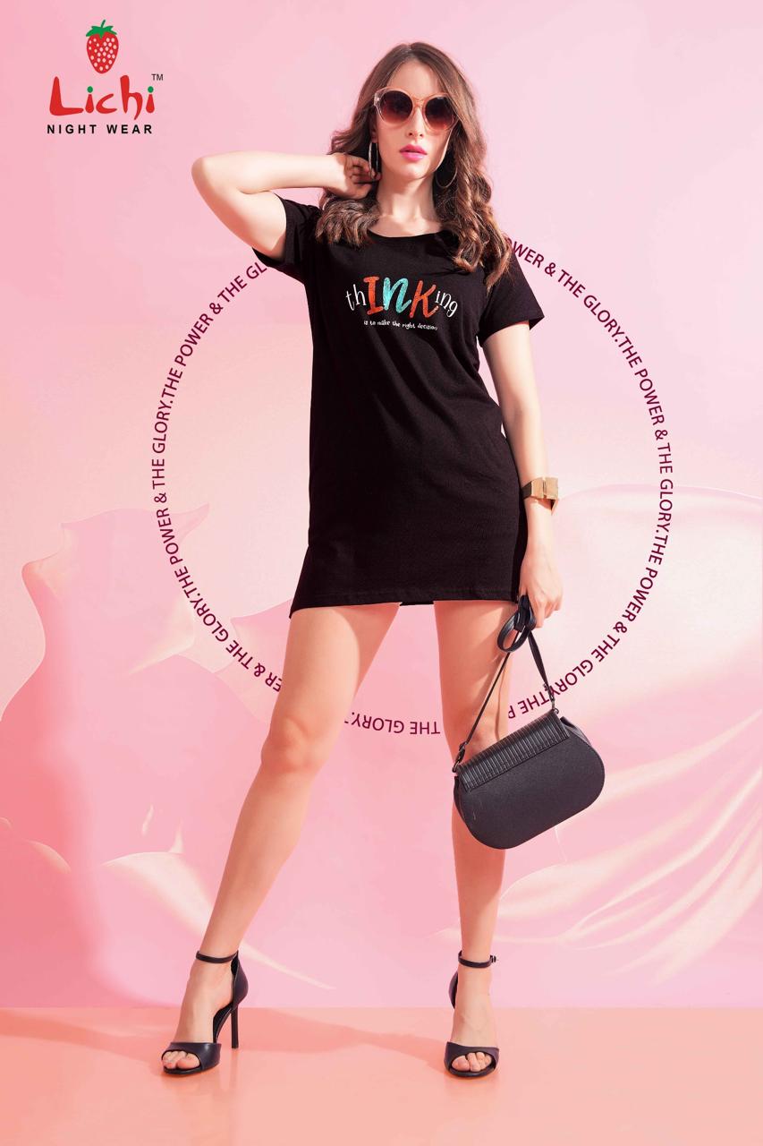 Plain 100426 Lichi Hosiery Cotton Women Long Tshirt Wholesaler Ahmedabad