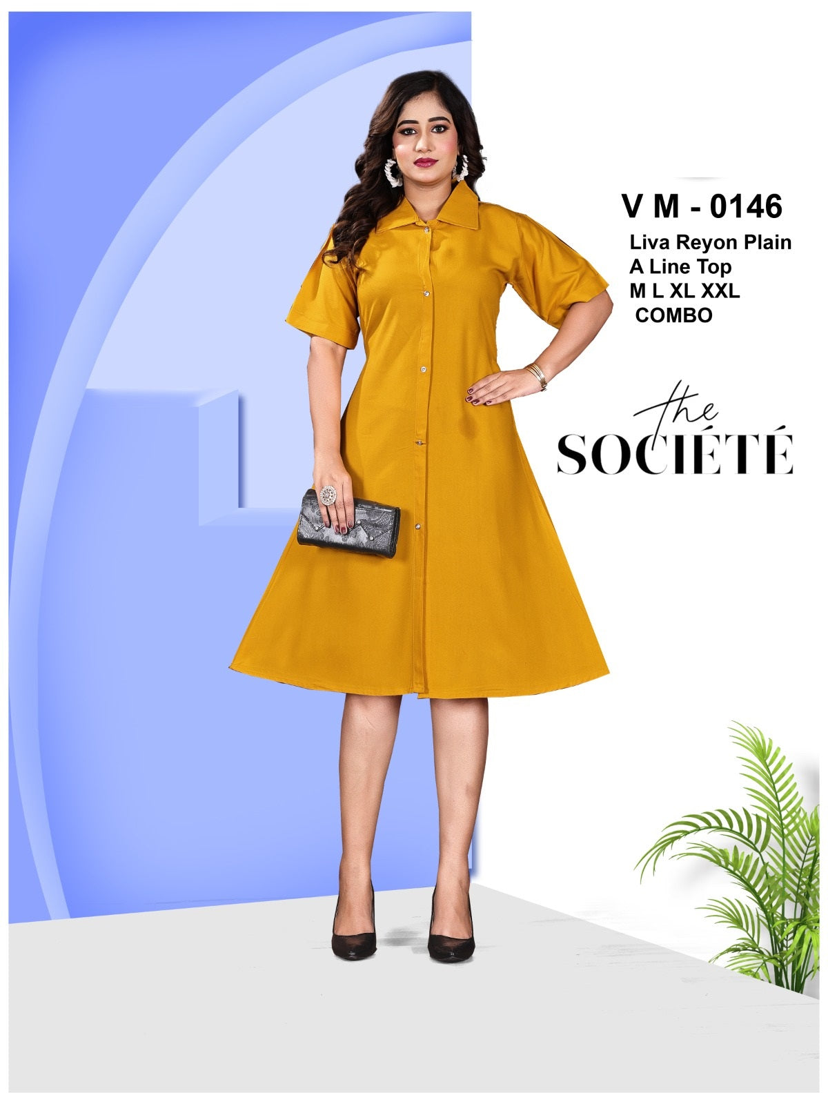 Plain 10 Vmt A-Line Kurti Wholesale Rate