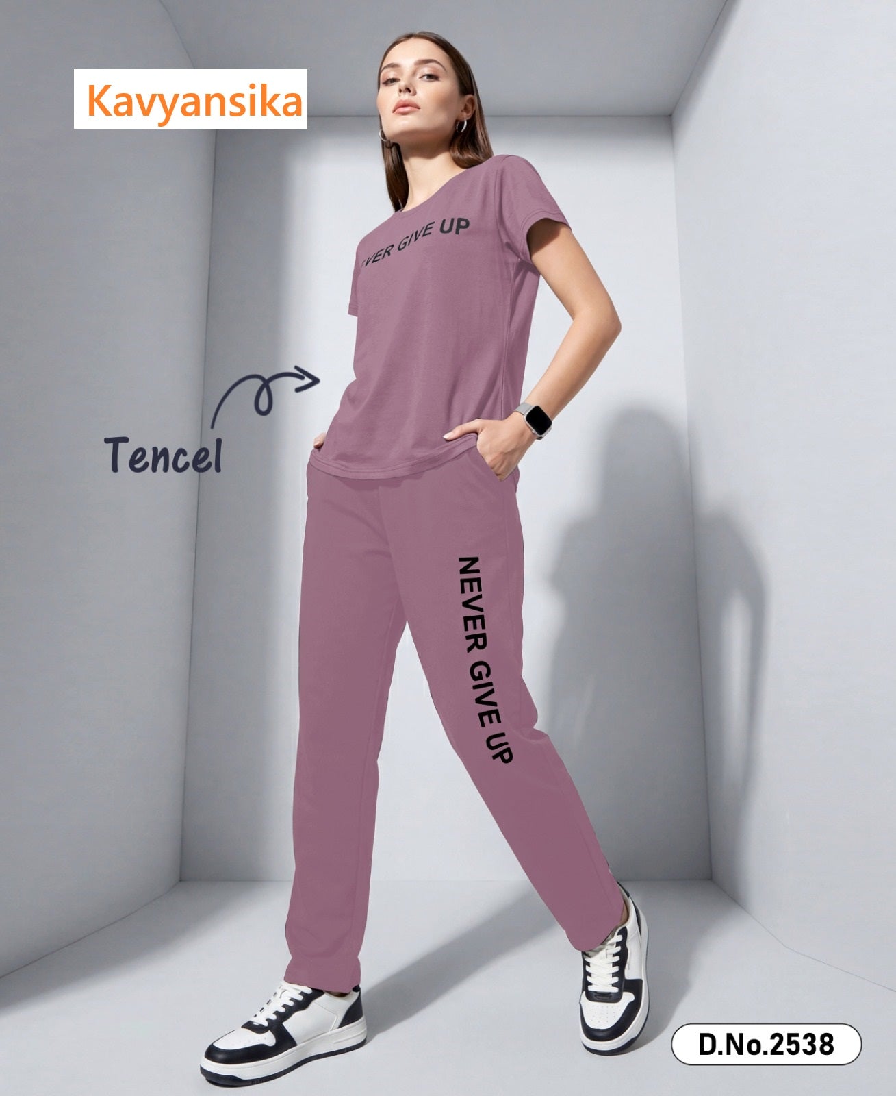 Plain 130526 Kavyansika Tencil Pyjama Night Suits Wholesaler