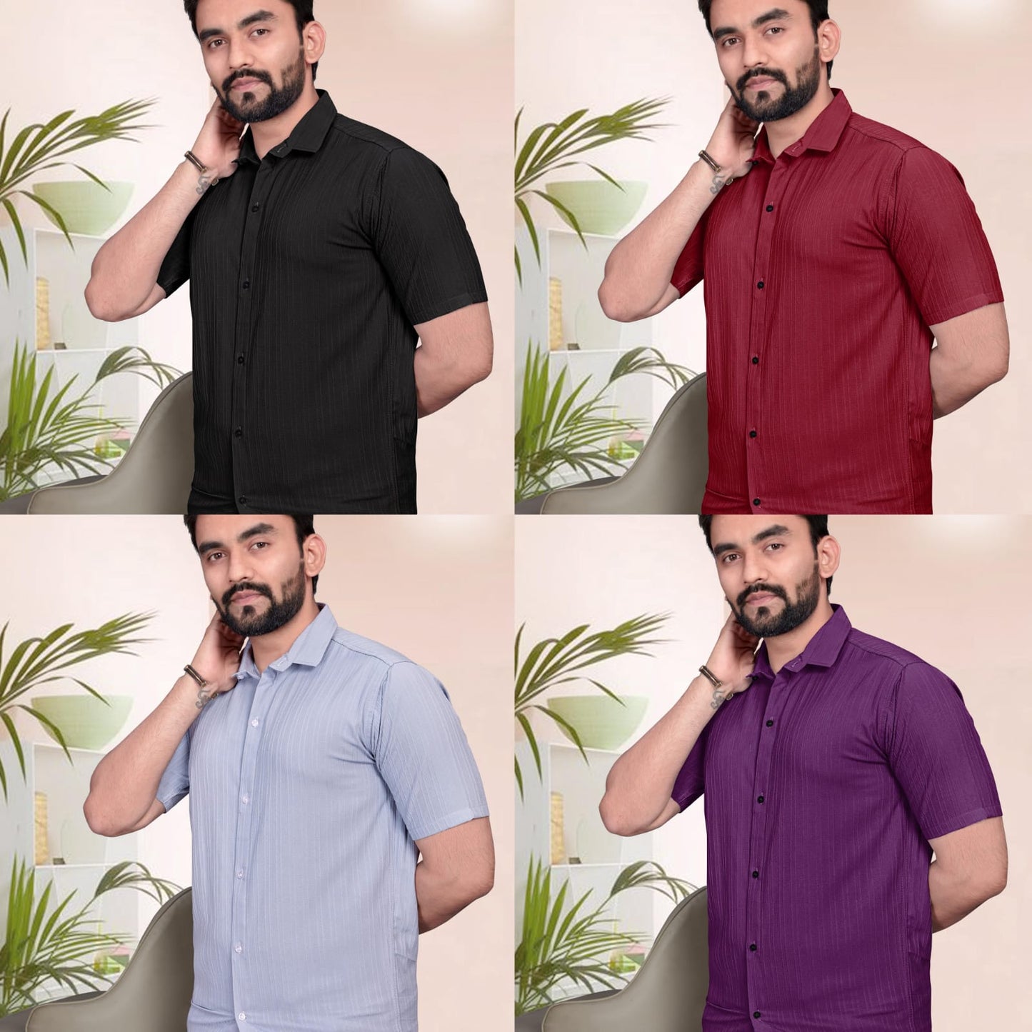 Plain 1305 Salas Imported Mens Shirts Wholesale Rate
