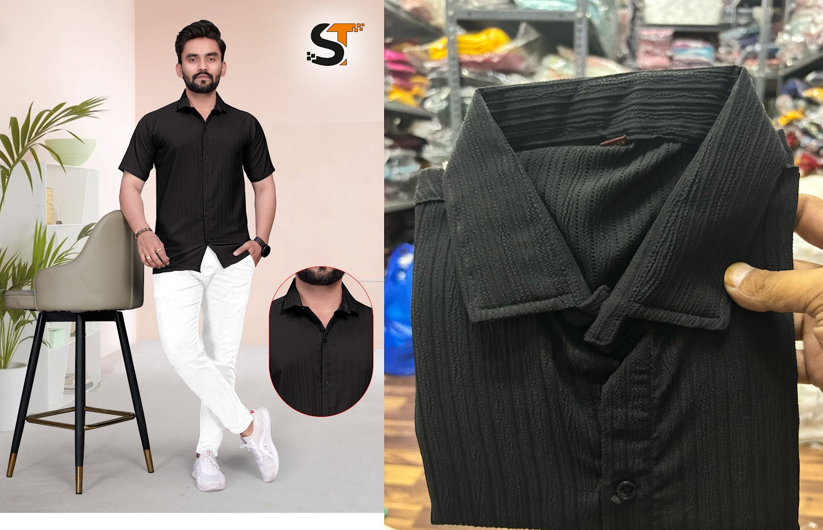 Plain 1305 Salas Imported Mens Shirts Wholesale Rate Kavya Style Plus