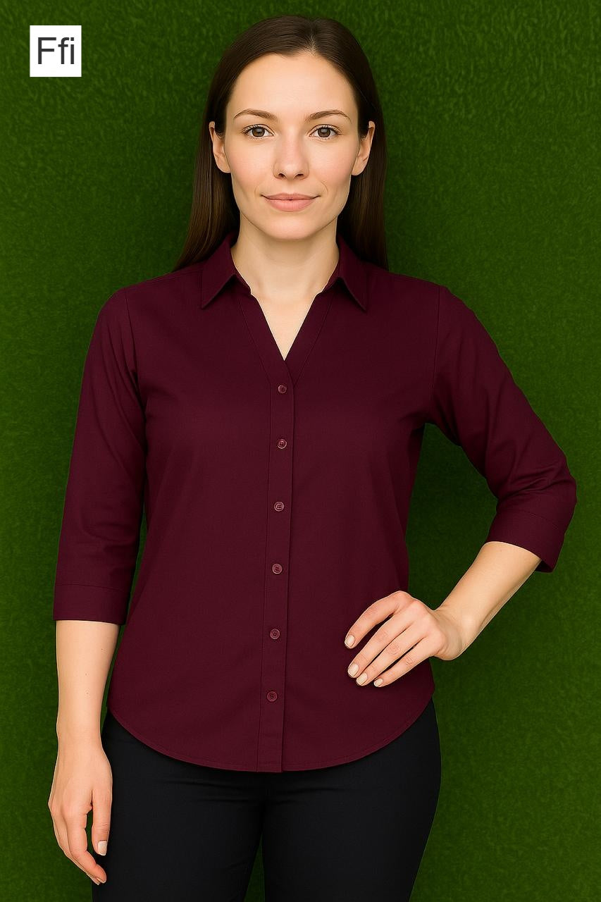 Plain 1508 Ffi Imported Women Shirts Wholesaler Gujarat