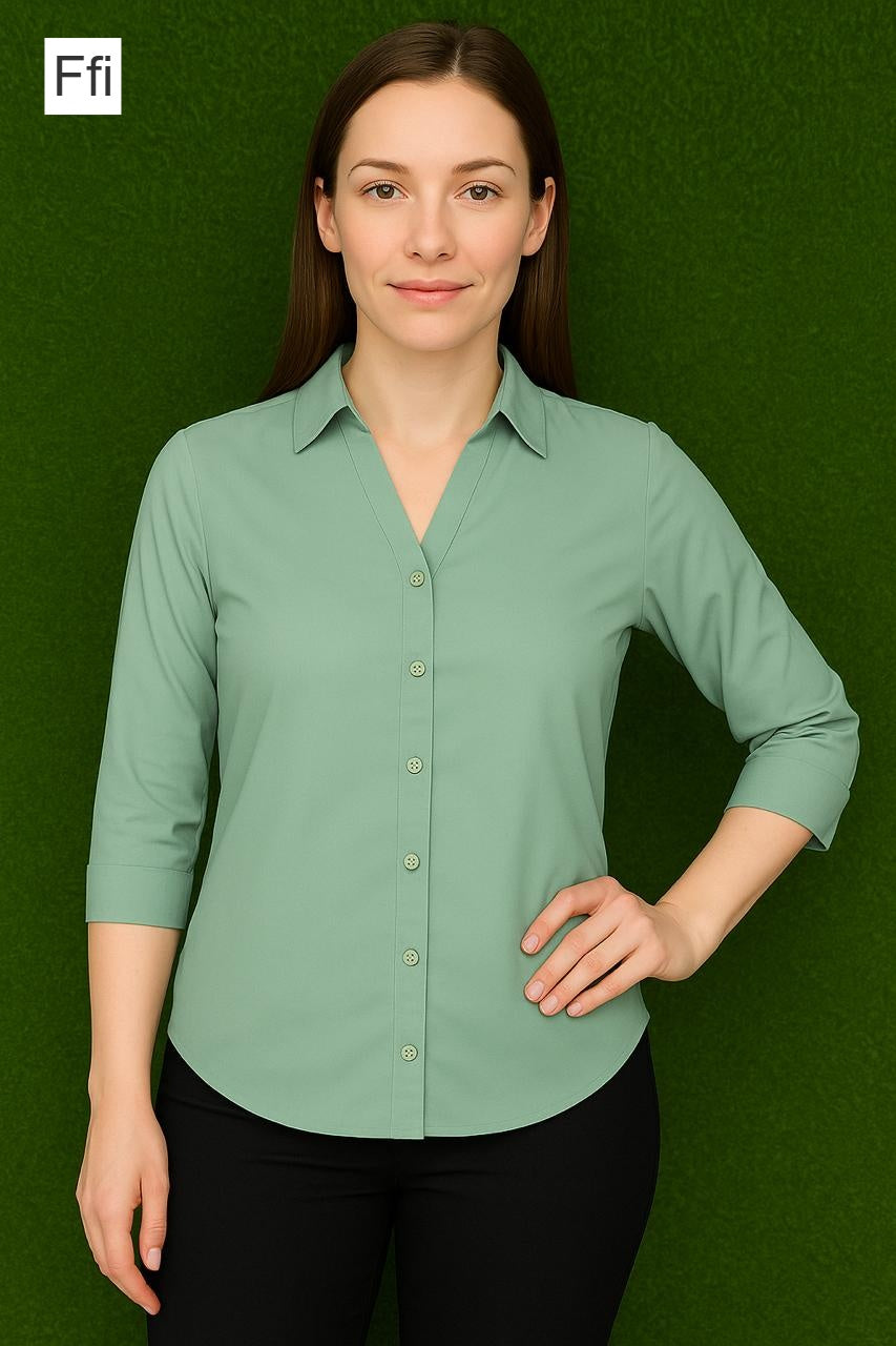 Plain 1508 Ffi Imported Women Shirts Wholesaler Gujarat
