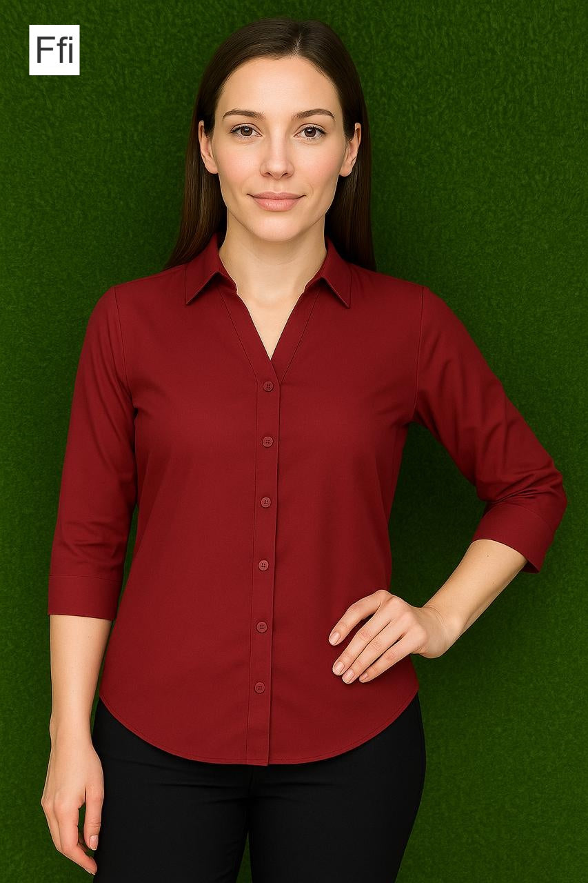 Plain 1508 Ffi Imported Women Shirts Wholesaler Gujarat