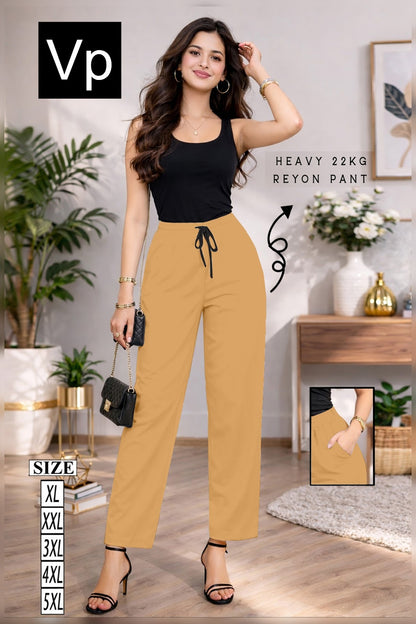 Plain 1509 Vp Rayon 22Kg Women Pants Manufacturer