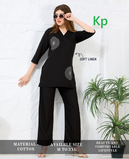 Plain 160626 Kp Linen Co Ord Set Exporter India