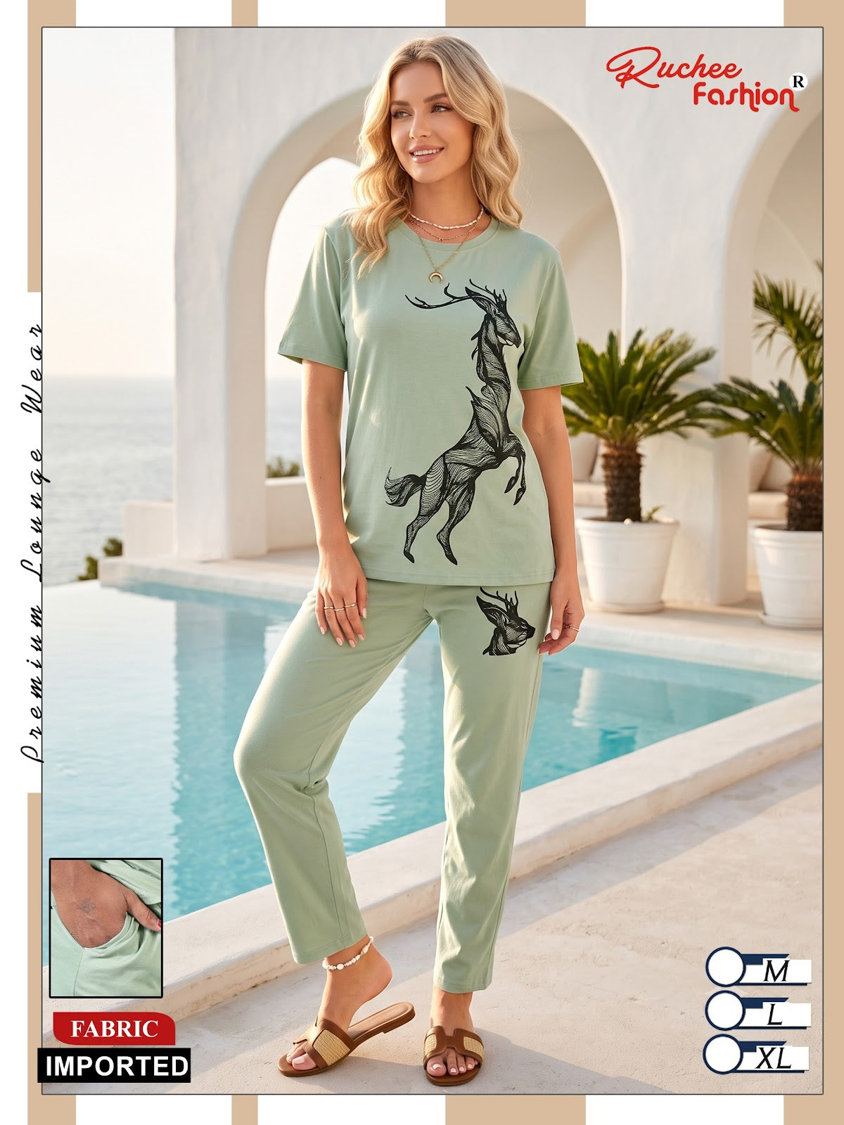 Plain 160926 Ruchee Fashion Imported Co Ord Set Exporter Gujarat