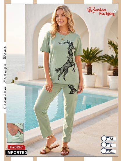 Plain 160926 Ruchee Fashion Imported Co Ord Set Exporter Gujarat