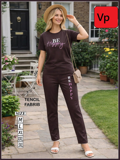 Plain 1804 Vp Tencil Pyjama Night Suits Wholesaler Ahmedabad