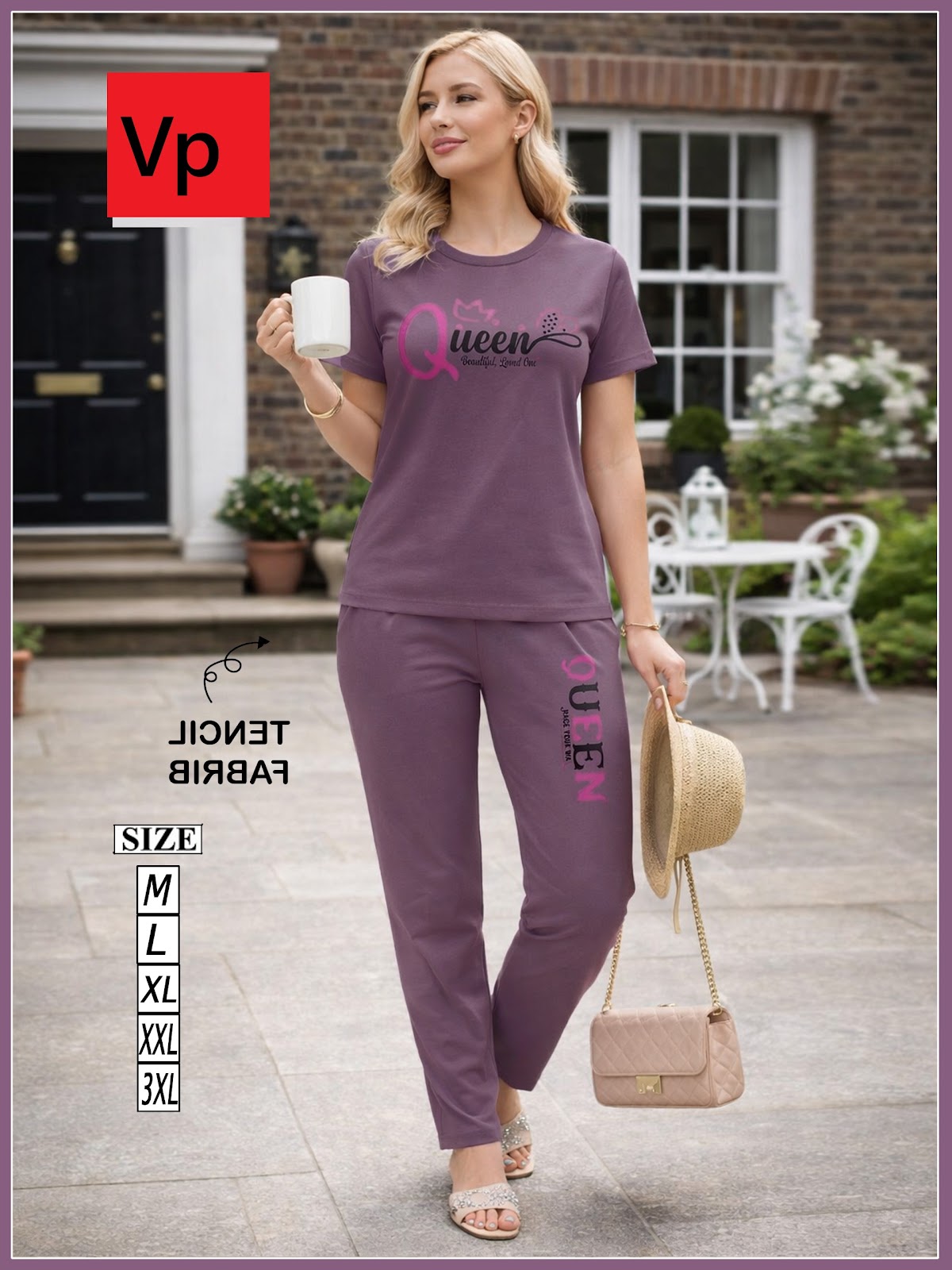 Plain 1804 Vp Tencil Pyjama Night Suits Wholesaler Ahmedabad