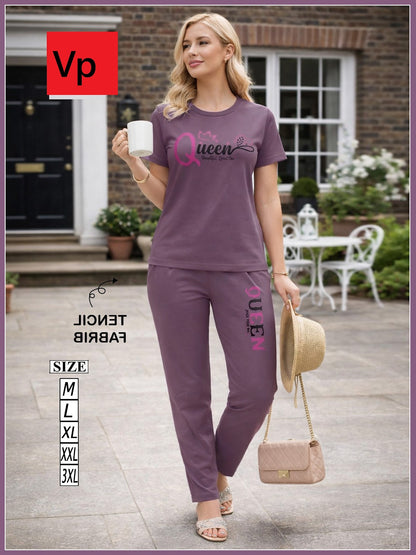 Plain 1804 Vp Tencil Pyjama Night Suits Wholesaler Ahmedabad