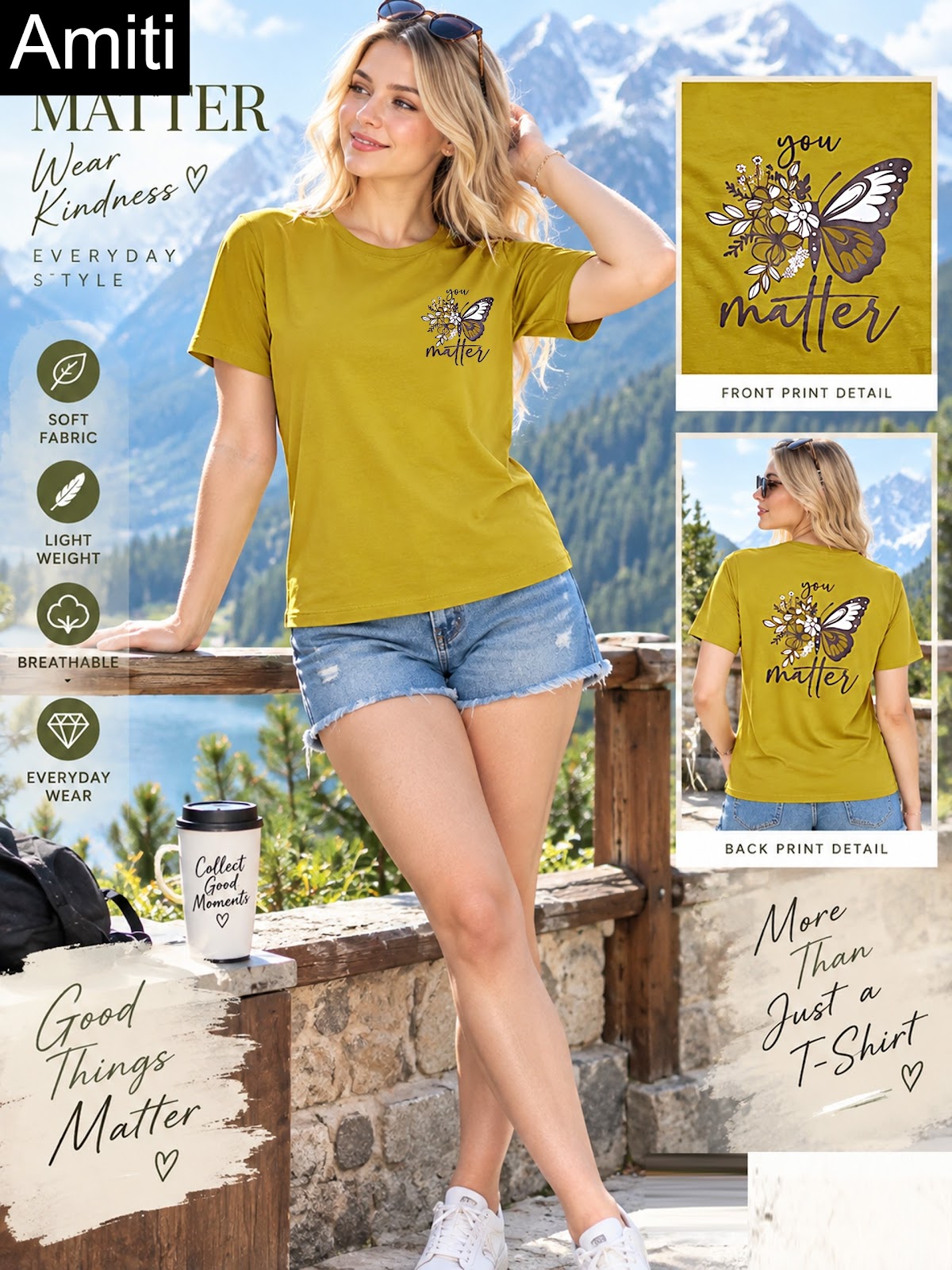 Plain 190926 Amiti Tencil Women Oversized Tshirt Wholesale Rate