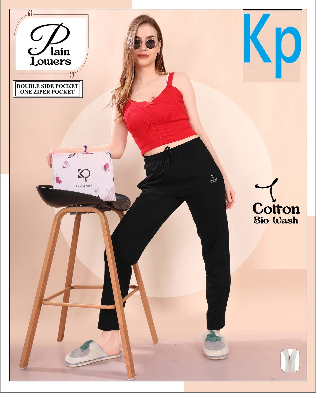 Plain 210726 Kp Cotton Women Night Lower Exporter Gujarat