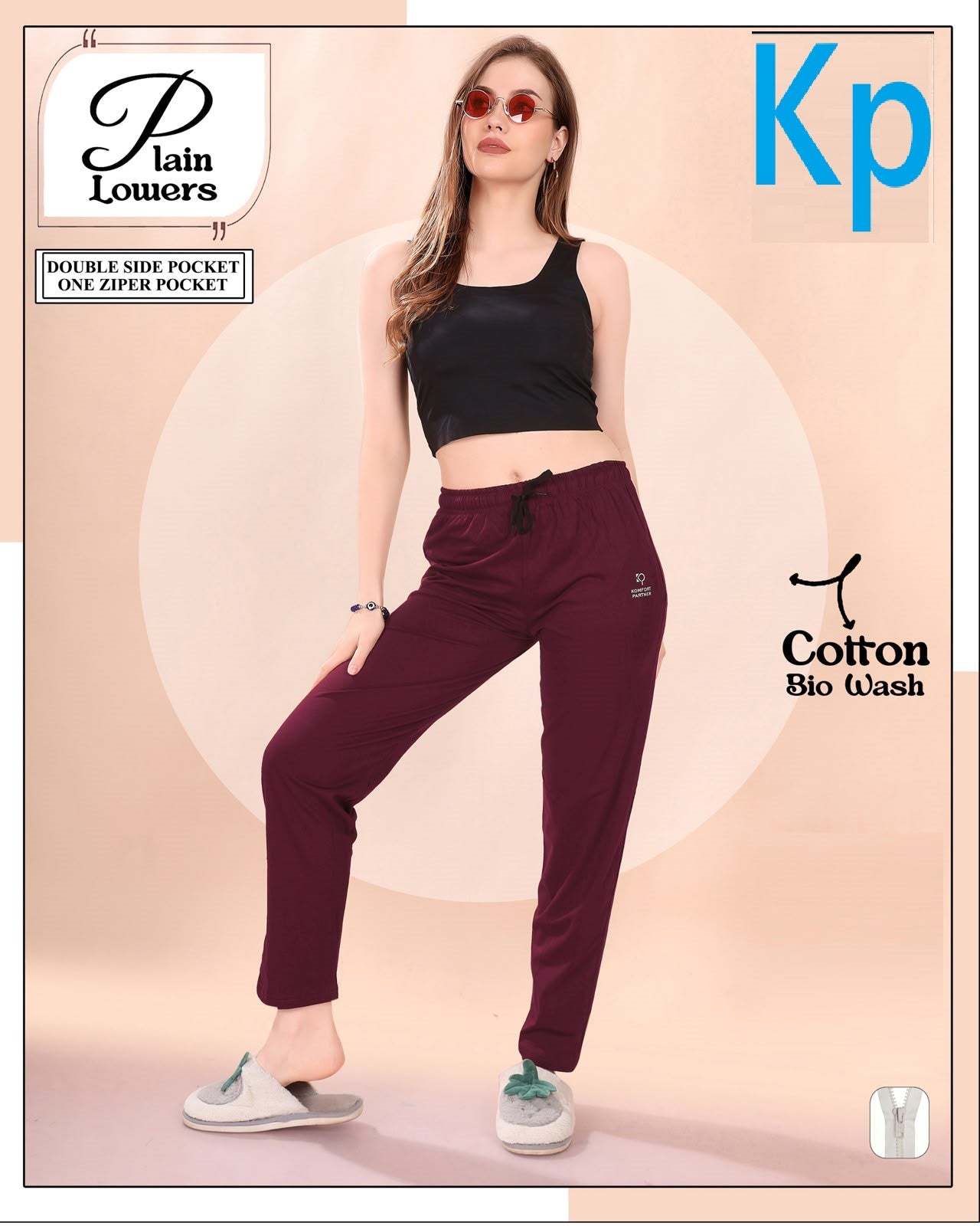 Plain 210726 Kp Cotton Women Night Lower Exporter Gujarat