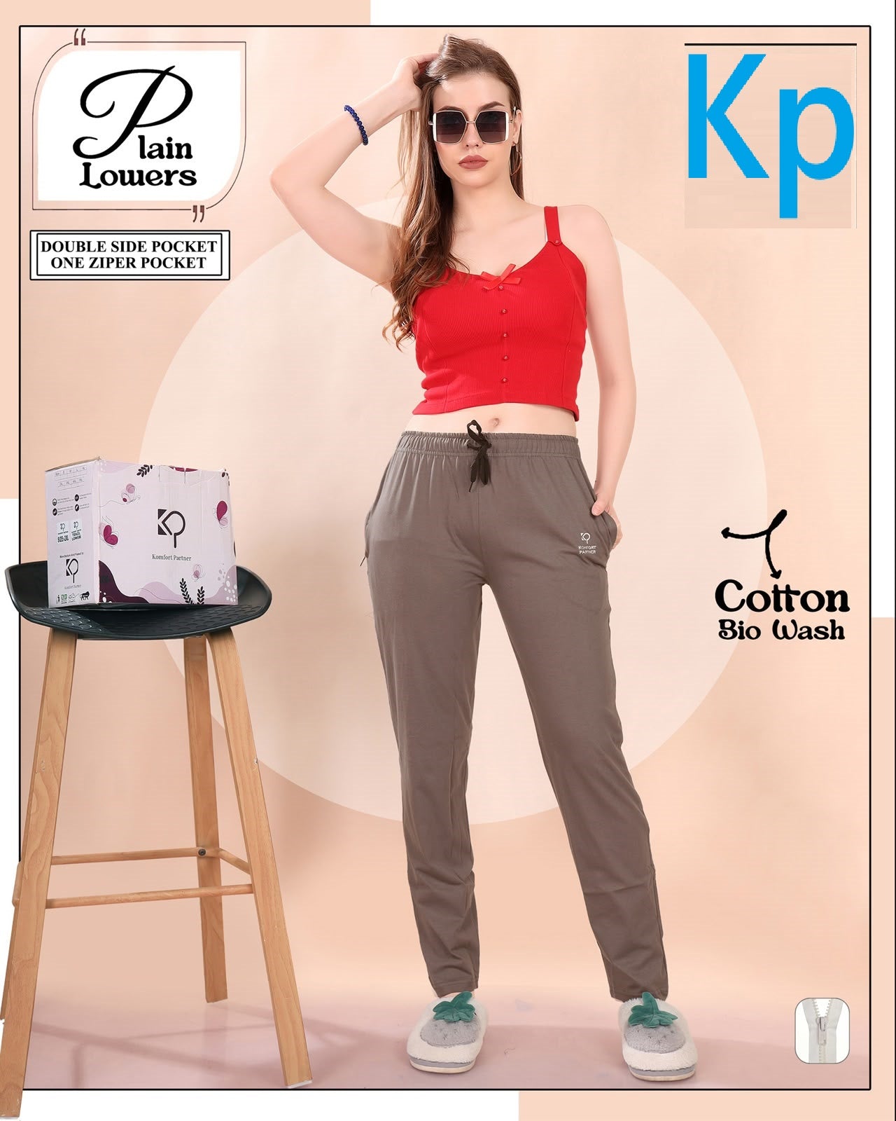 Plain 210726 Kp Cotton Women Night Lower Exporter Gujarat