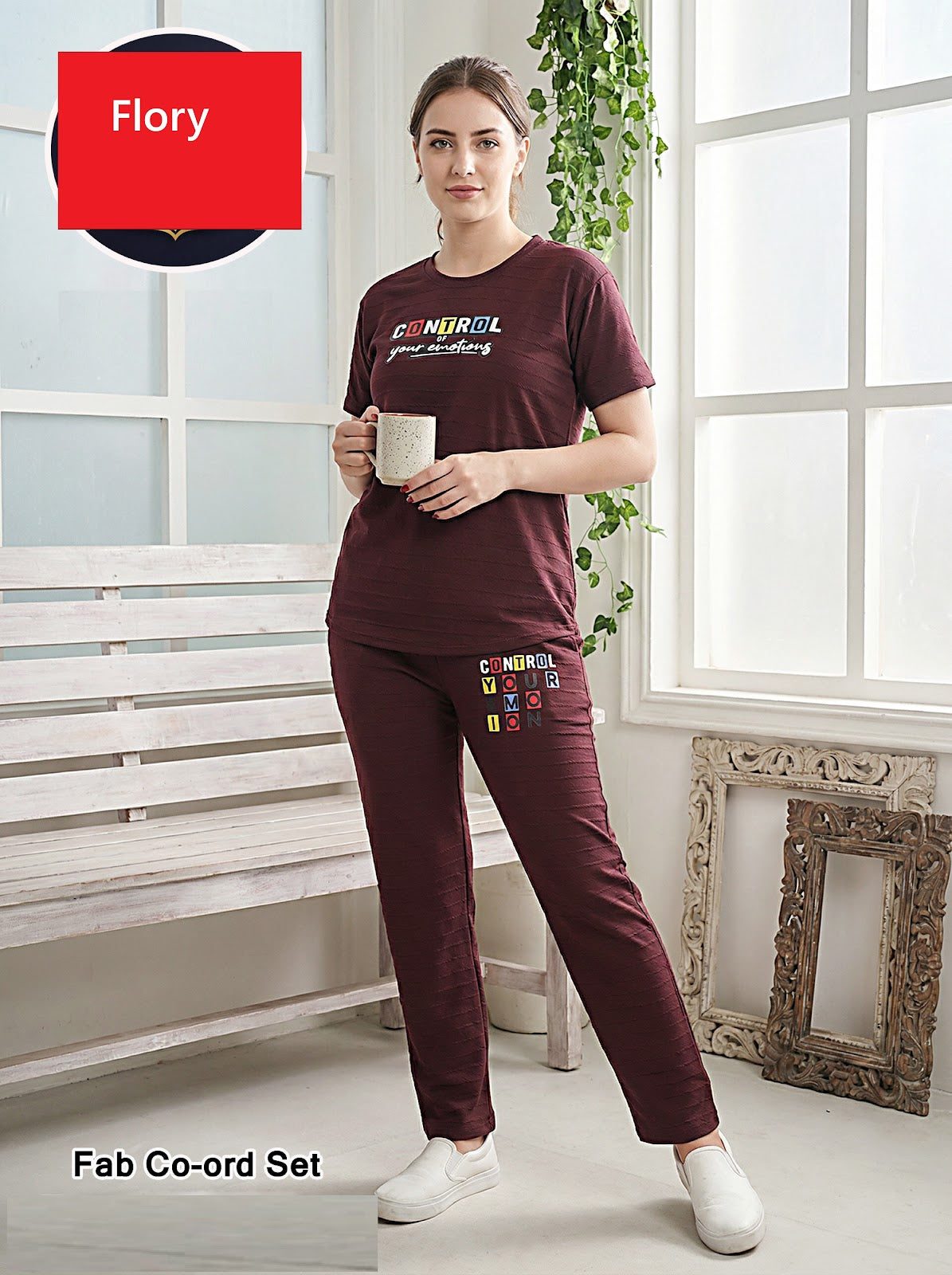 Plain 2404 Flory Cotton Co Ord Set Wholesaler Ahmedabad