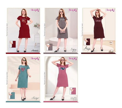 Plain 2509 Sleepify Sinker Women Long Tshirt Wholesale