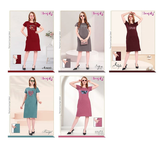 Plain 2509 Sleepify Sinker Women Long Tshirt Wholesale