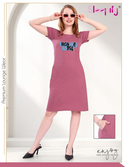 Plain 2509 Sleepify Sinker Women Long Tshirt Wholesale