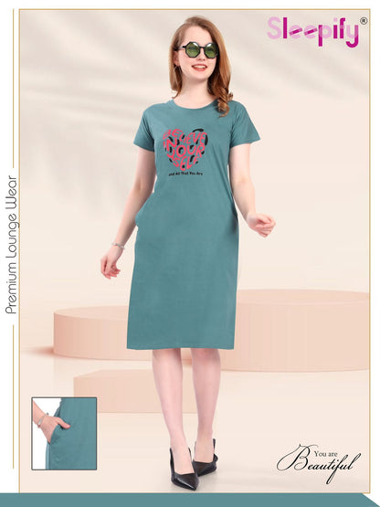 Plain 2509 Sleepify Sinker Women Long Tshirt Wholesale
