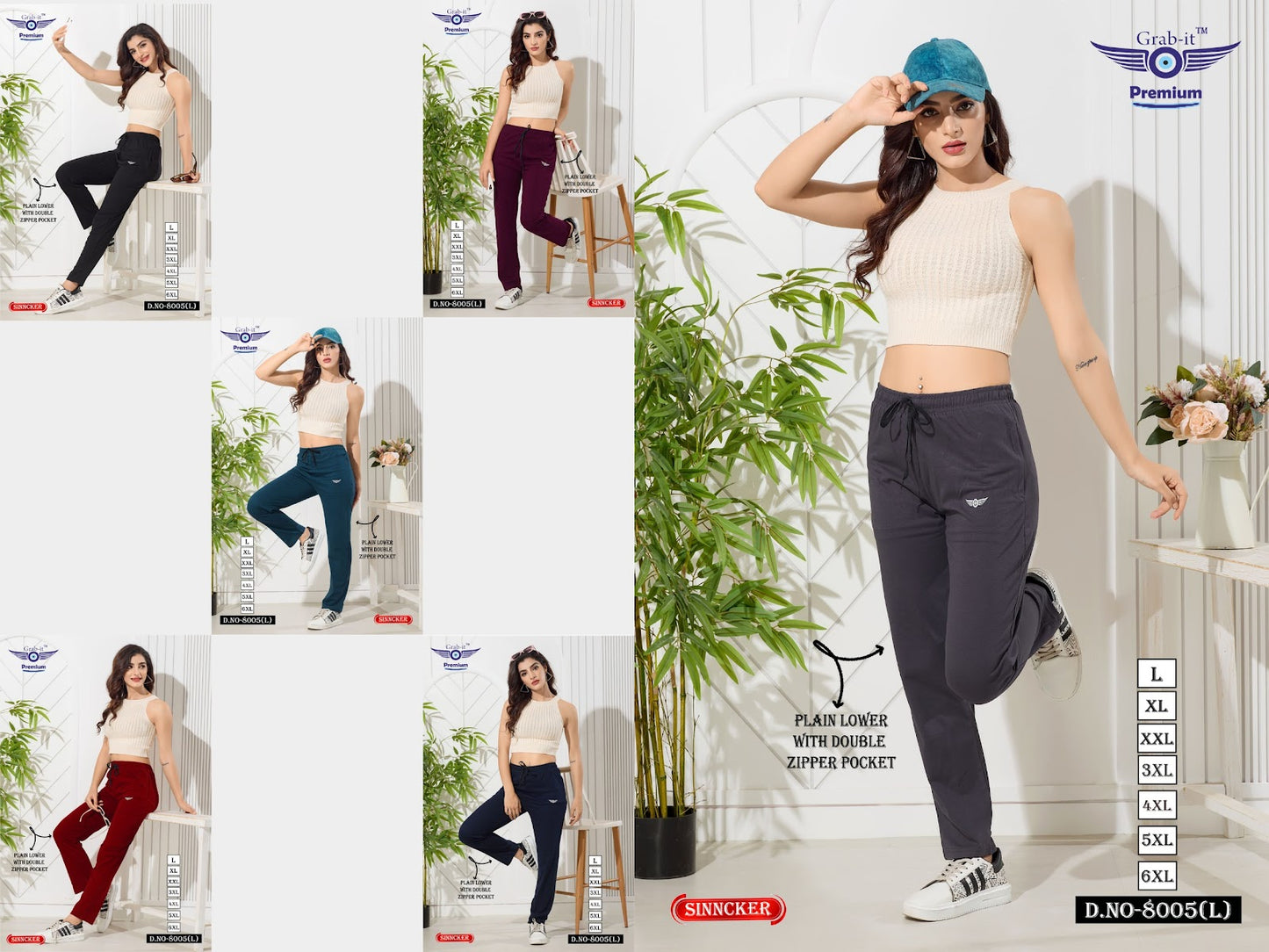 Plain 8005 L Grab It Sincker Women Night Lower Manufacturer Ahmedabad