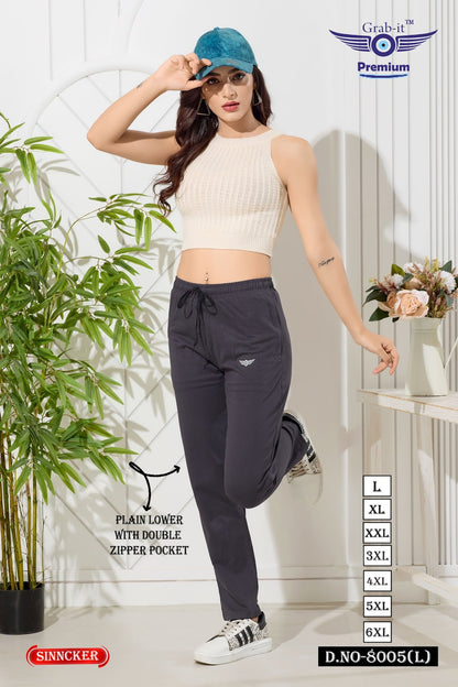 Plain 8005 L Grab It Sincker Women Night Lower Manufacturer Ahmedabad