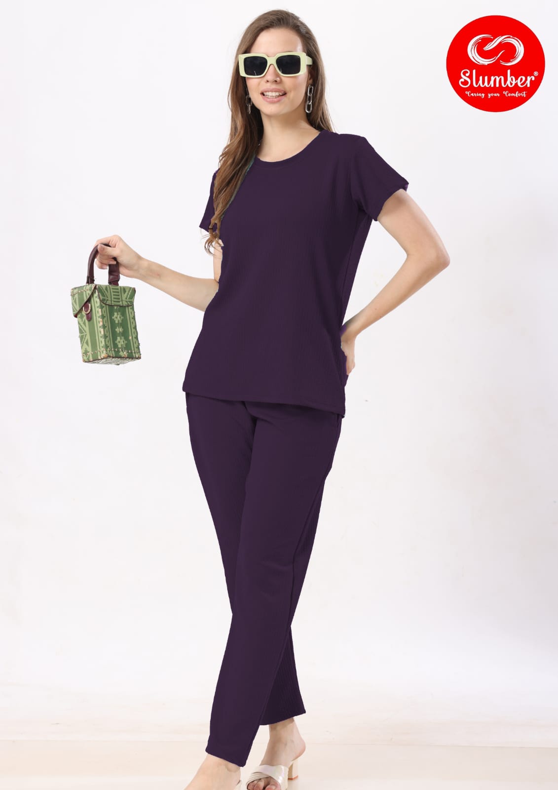 Plain Cz010 Slumber Imported Co Ord Set Manufacturer Ahmedabad