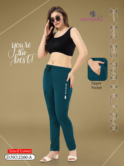 Plain Design 2260 Kavyansika Tencil Jegging Wholesaler Ahmedabad