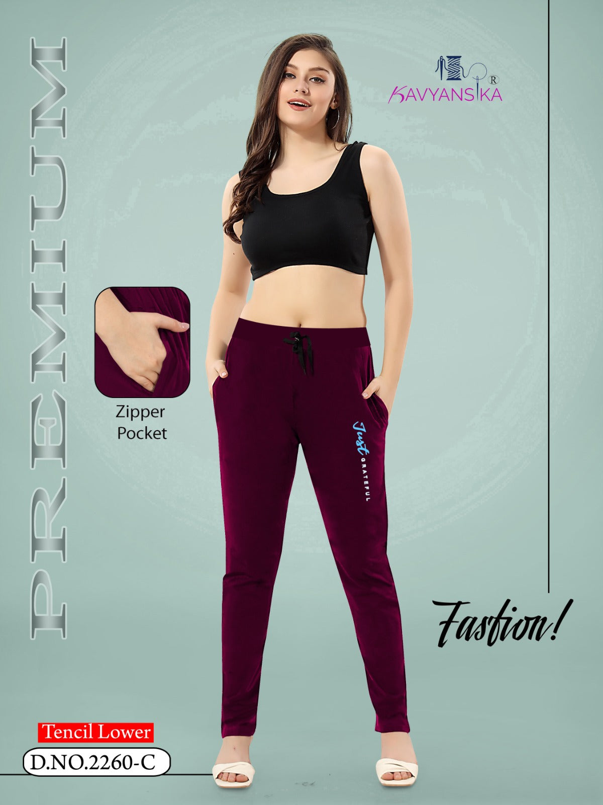 Plain Design 2260 Kavyansika Tencil Jegging Wholesaler Ahmedabad