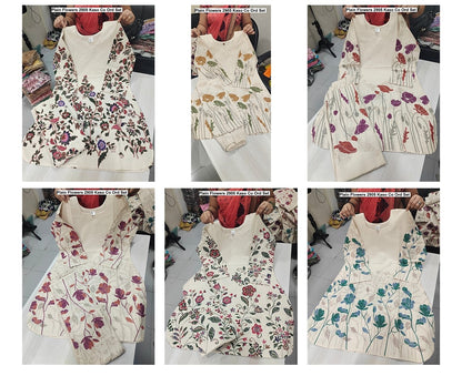 Plain Flowers 2905 Kaso Cotton Co Ord Set Wholesale Rate