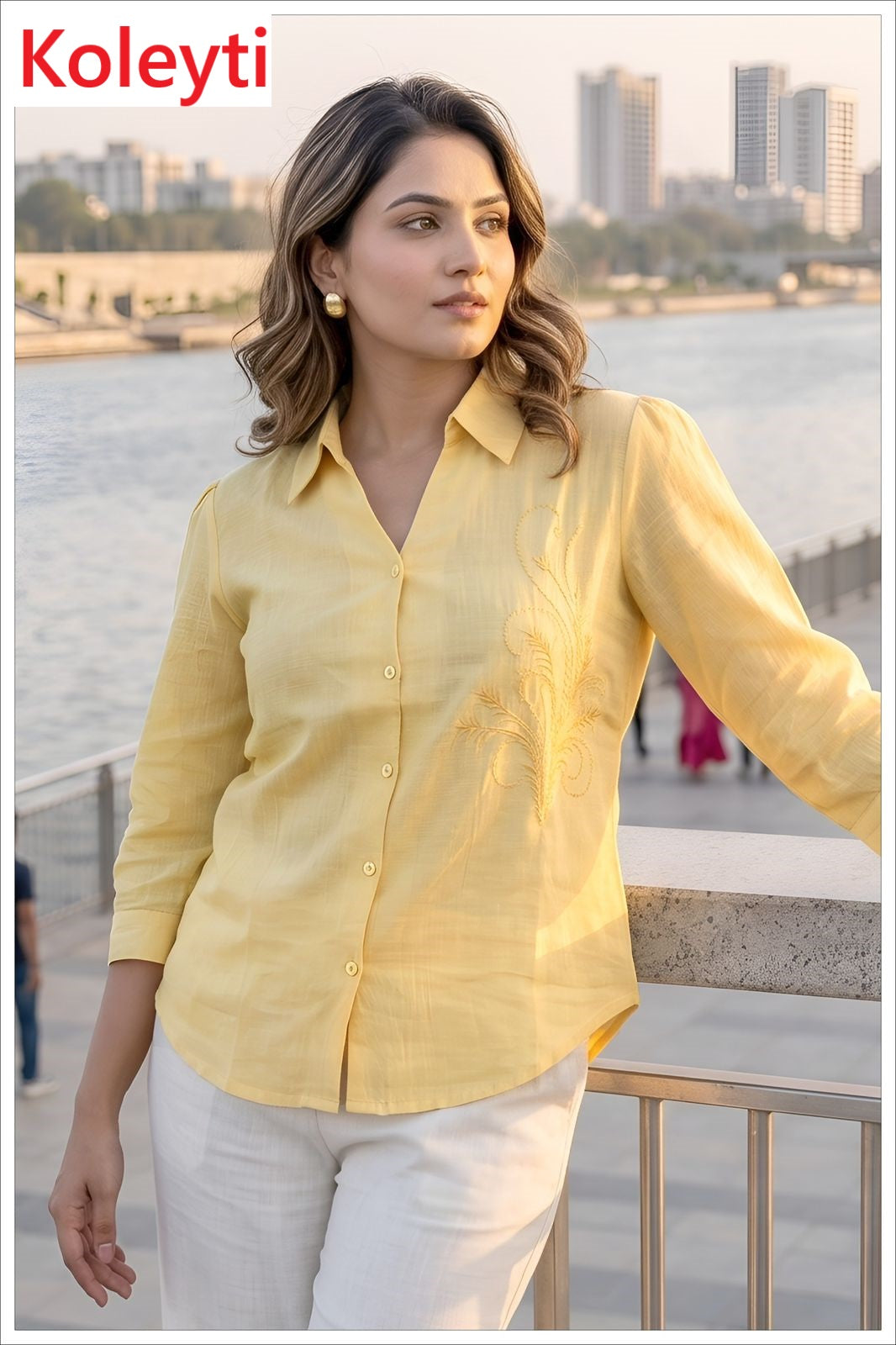 Plain Korean 180626 Koleyti Women Shirts Manufacturer