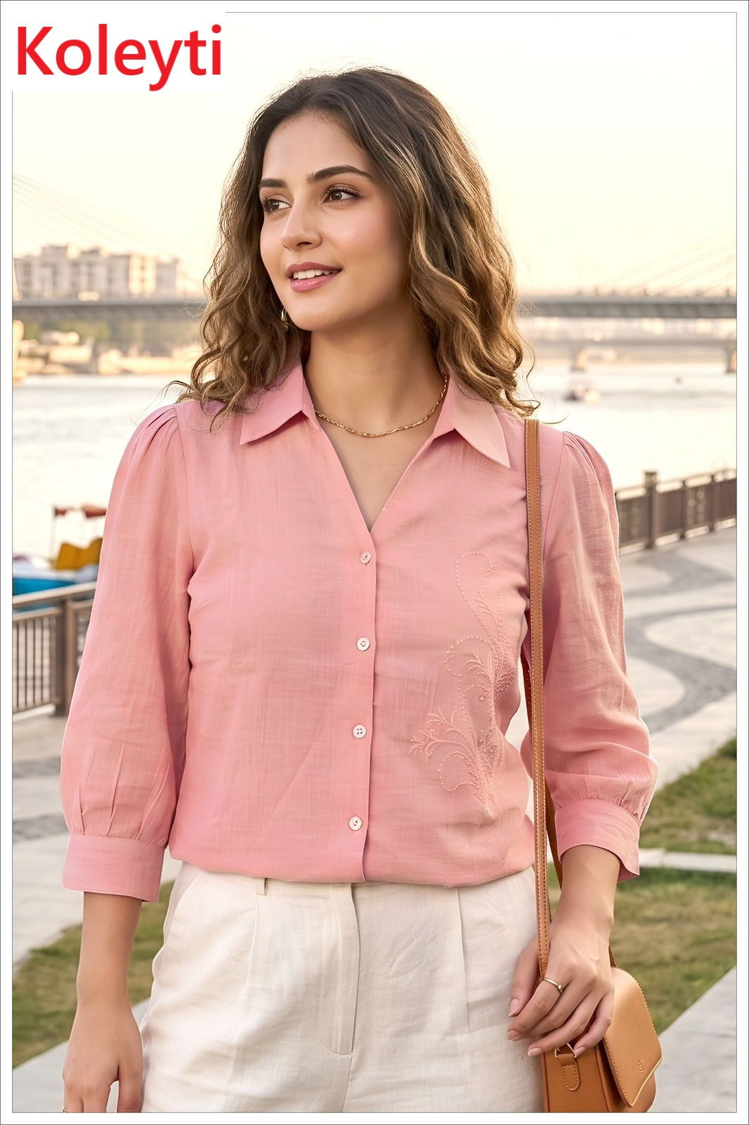 Plain Korean 180626 Koleyti Women Shirts Manufacturer
