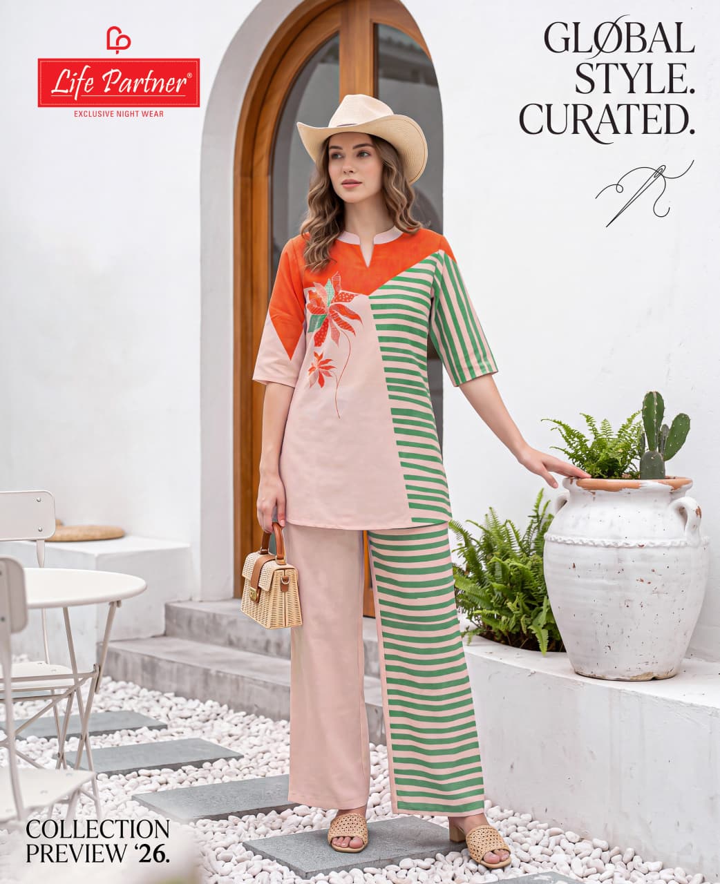 Plain Print 061026 Life Partner Linen Co Ord Set Supplier