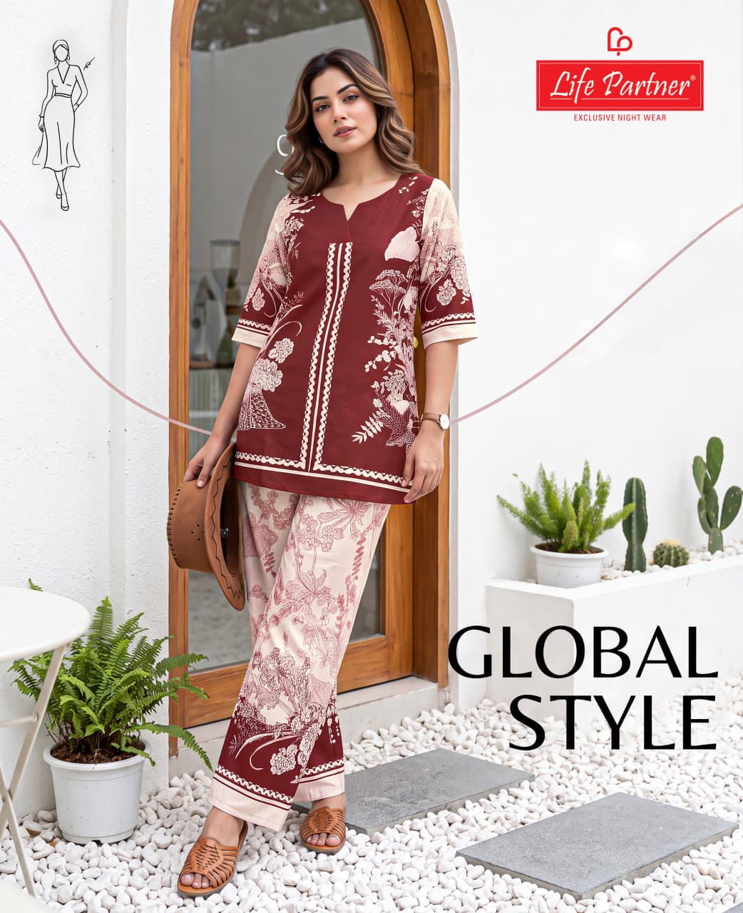 Plain Print 061026 Life Partner Linen Co Ord Set Supplier