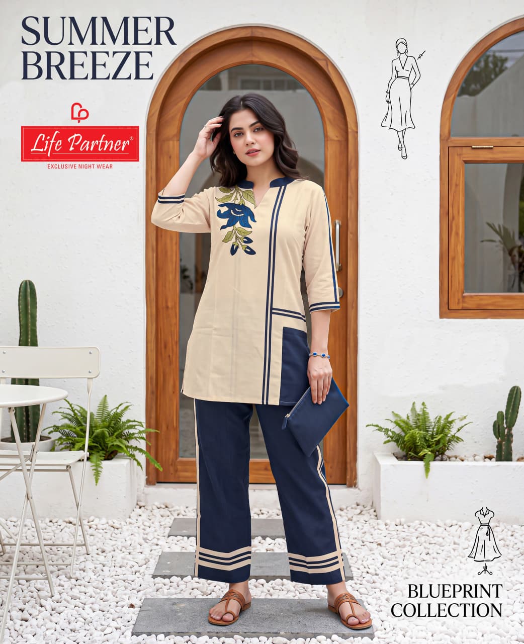 Plain Print 061026 Life Partner Linen Co Ord Set Supplier