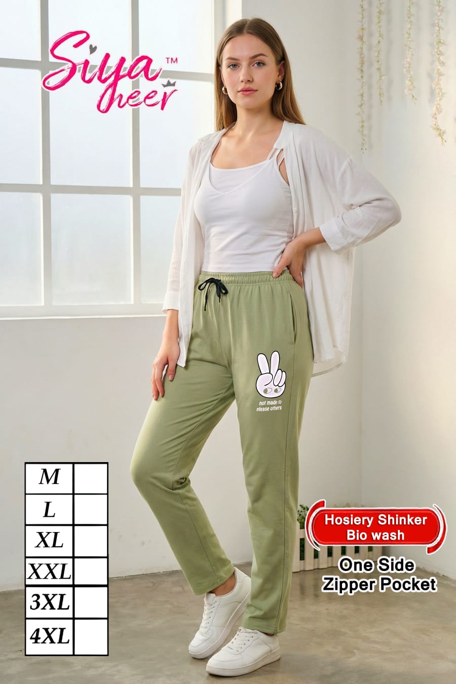 Plain Siya Heer Amiti Hosiery Women Track Pants Manufacturer Ahmedabad