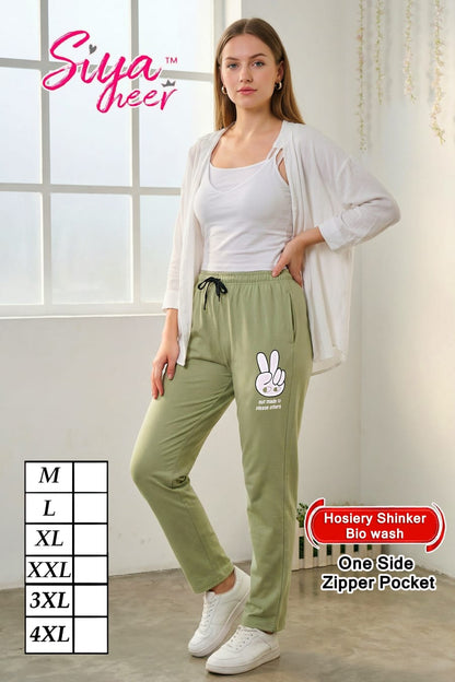 Plain Siya Heer Amiti Hosiery Women Track Pants Manufacturer Ahmedabad