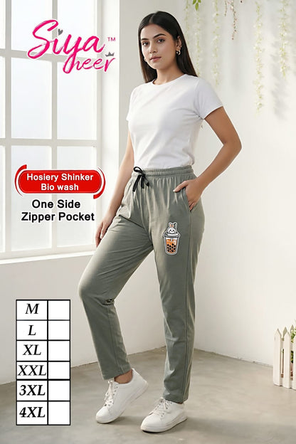 Plain Siya Heer Amiti Hosiery Women Track Pants Manufacturer Ahmedabad