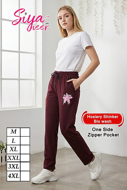 Plain Siya Heer Amiti Hosiery Women Track Pants Manufacturer Ahmedabad