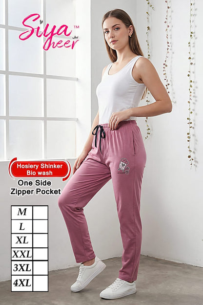 Plain Siya Heer Amiti Hosiery Women Track Pants Manufacturer Ahmedabad