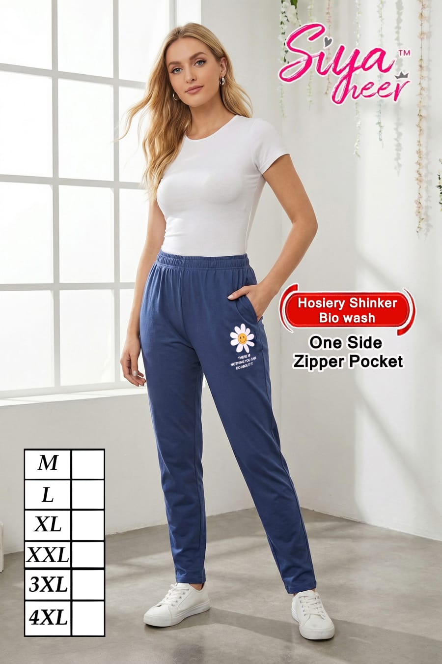 Plain Siya Heer Amiti Hosiery Women Track Pants Manufacturer Ahmedabad