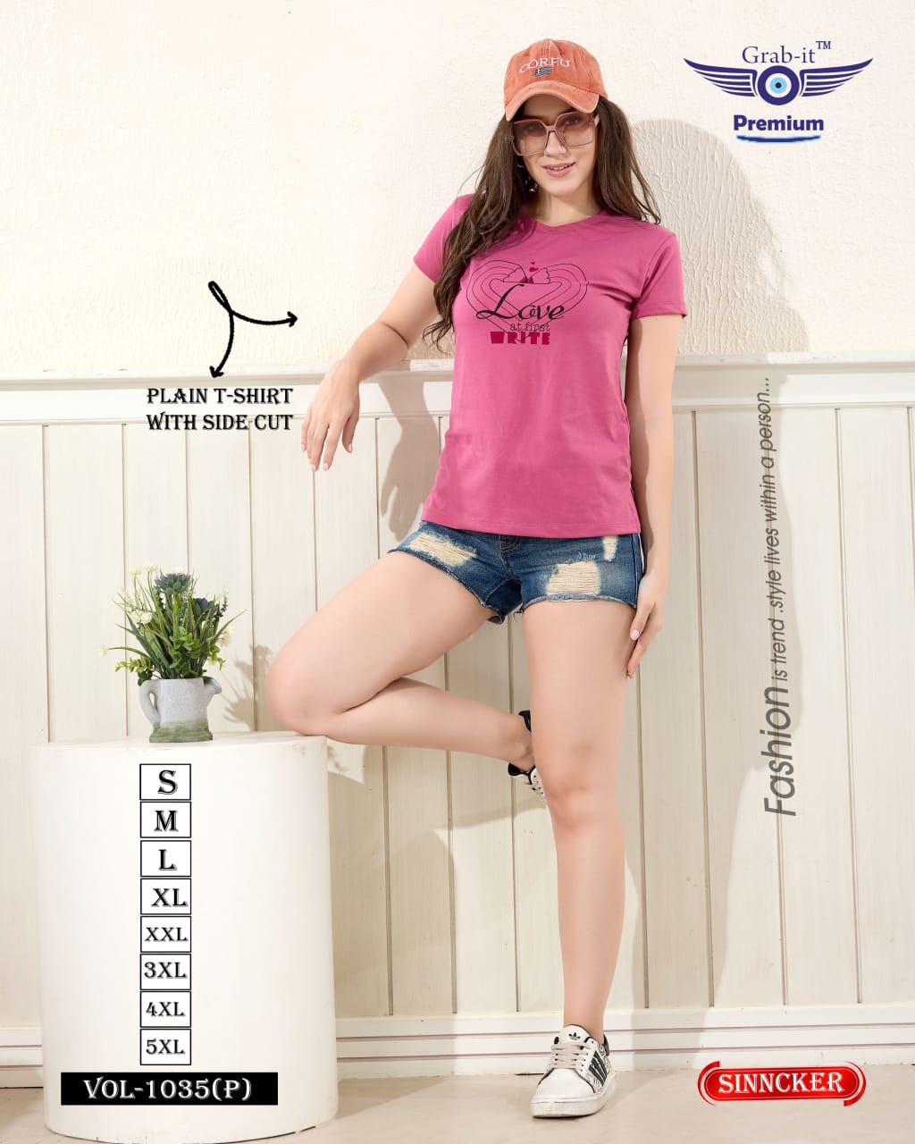 Plain Vol 1035 P Grab It Sincker Women Tshirt Supplier Ahmedabad