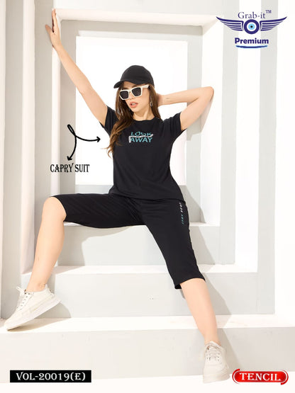 Plain Vol 20019 E Grab It Tencil Capri Night Suits Manufacturer Ahmedabad