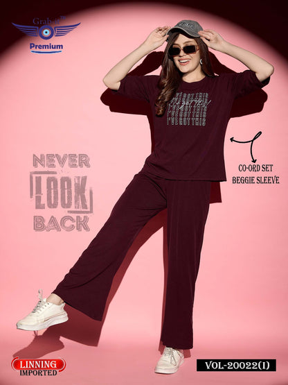 प्लेन वॉल्यूम 20022 आई ग्रैब इट इम्पोर्टेड को-ऑर्ड सेट निर्माता गुजरात