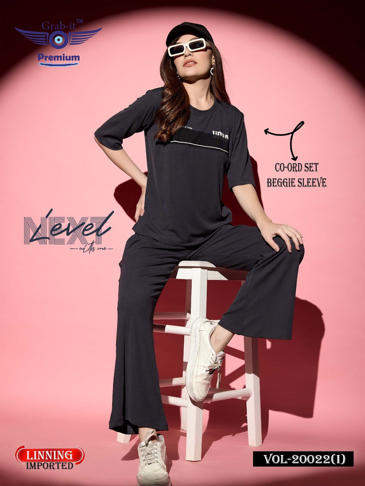 प्लेन वॉल्यूम 20022 आई ग्रैब इट इम्पोर्टेड को-ऑर्ड सेट निर्माता गुजरात